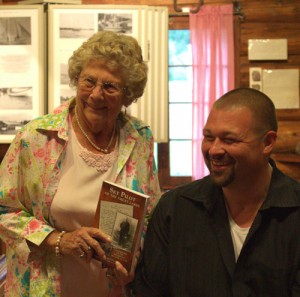 Signing "Sky Pilot of the Great Lakes"